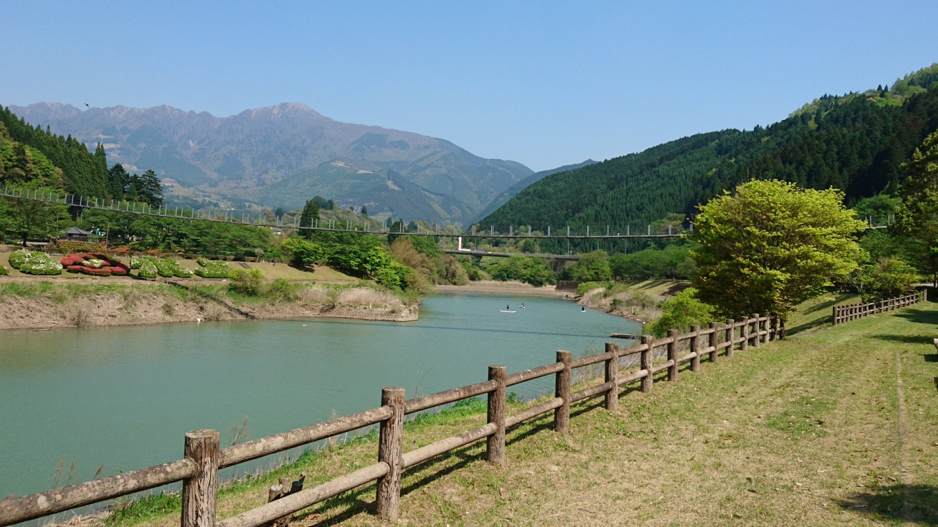 晴れた日の球磨川